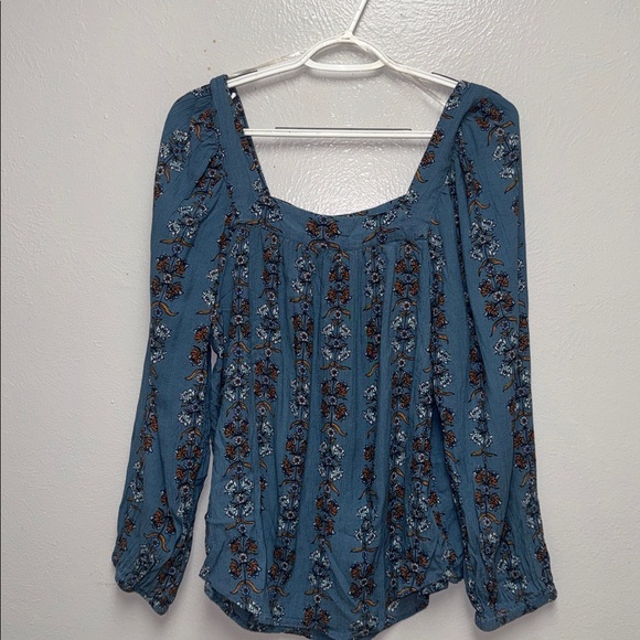 Sonoma Blue Floral Blouse - Picture 7 of 9